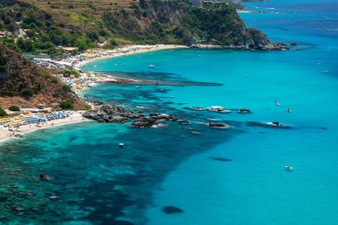 Capo Vaticano, Calabria, İtalya. Grotticelle beach