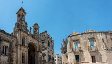 Matera şehri, Puglia, İtalya. Sassi ve Matera Rupestrian Kiliseleri Parkı. Unesco Dünya Mirası
