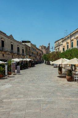 Matera Caddesi, Puglia, İtalya. Sassi ve Matera Rupestrian Kiliseleri Parkı. Unesco Dünya Mirası