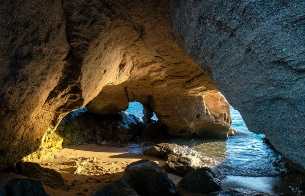 Σπήλαιο Και Βραχώδης Γκρεμός Της Tropea Καλαβρία Ιταλία — Φωτογραφία Αρχείου