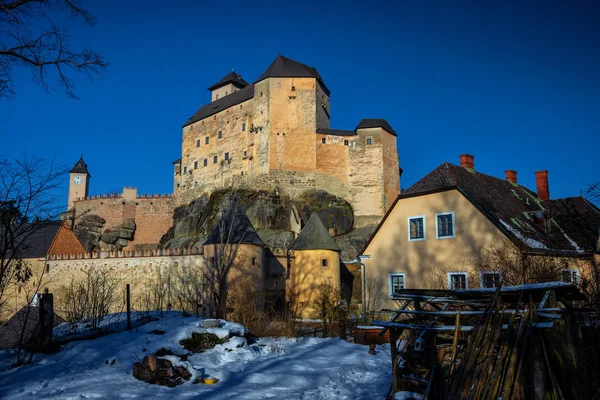 Winter View of The Mighty Fortress of Castle Rapottenstein, Austria, Lower Austria, Waldviertel, Rapottenstein