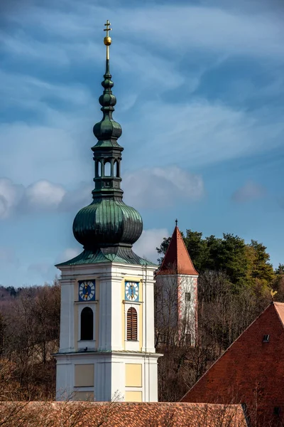 Kutsal Haç Manastırı Viyana Ormanlarında Bir Manastır Dünyanın Eski Sürekli — Stok fotoğraf