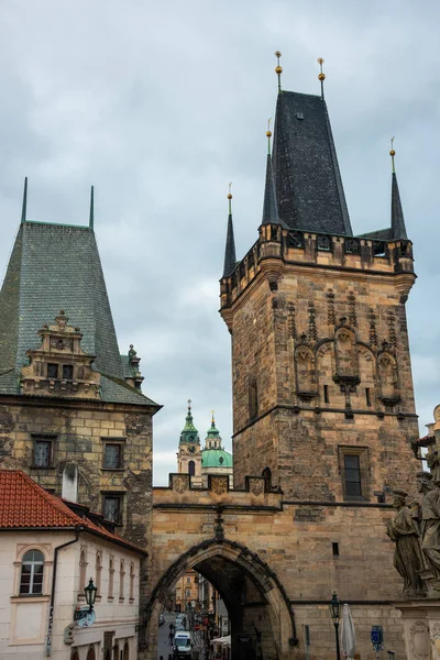 Towers Charles Bridge Prague Czech Republic — Stock Photo, Image