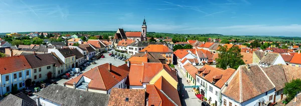 View of the Austrian city Rust famous for ist wine and nesting storks