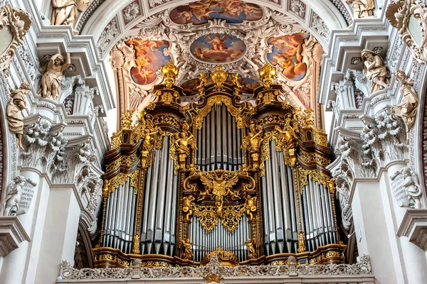 Órgão Catedral Stephan Passau Maior Órgão Catedrático Mundo Órgão Tem — Fotografia de Stock