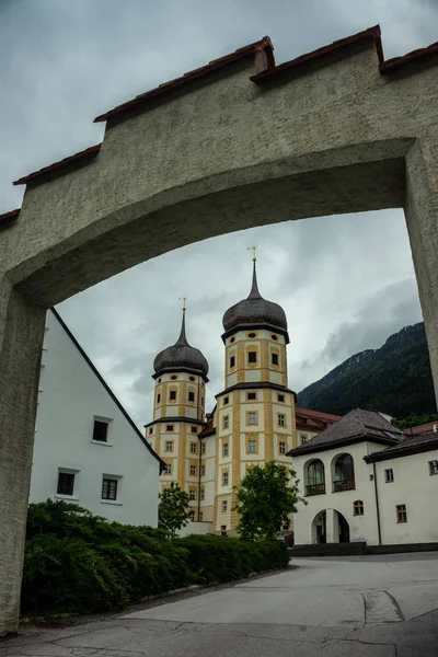 Stift Stams Baroque Cistercian Abbey Municipality Stams State Tyrol Western — Stock Photo, Image