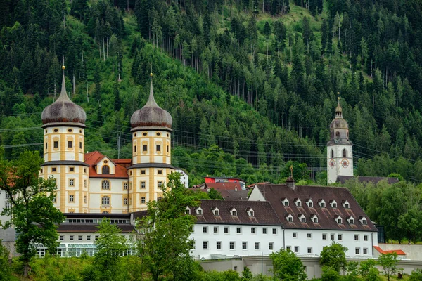 Stift Stams Baroque Cistercian Abbey Municipality Stams State Tyrol Western — Stock Photo, Image