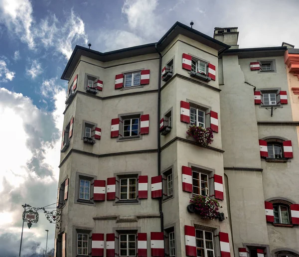 Herzog Friedrich Caddesindeki Ottoburg Restoranının Eski Innsbruck Avusturya — Stok fotoğraf