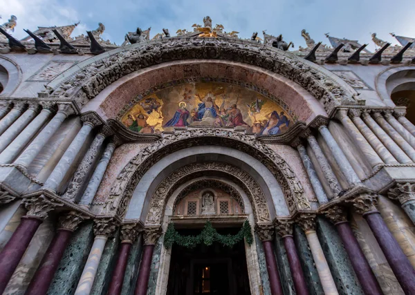 Meşhur San Marco Bazilikası Venedik — Stok fotoğraf