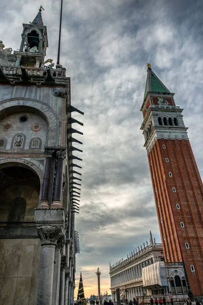 Πρωινή Σκηνή Στην Piazza San Marco Στη Βενετία Ιταλία — Φωτογραφία Αρχείου