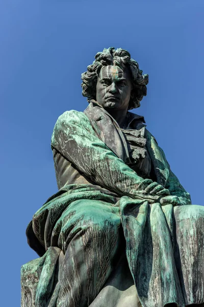 Escultura Ludwig Van Beethoven Viena Continuación Muestra Una Antigua Diosa — Foto de Stock