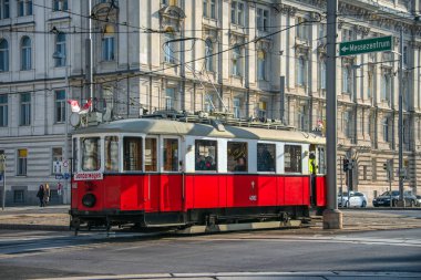Vintage Vienna Tramway still used for tourists and events