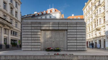 Avusturya, Viyana 'daki Judenplatz' daki Yahudi Soykırımı Anıtı.