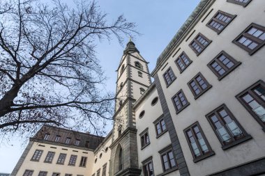 Avusturya, Klagenfurt 'taki Aziz Peter ve Paul Katedrali ve kilise.