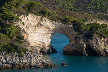 İtalya, Vieste yakınlarında nefes kesici sahil ve uçurumlar