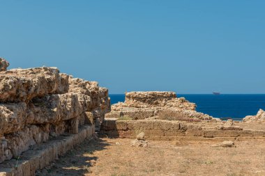 Capo Colonna 'daki arşivde kalıyor, Crotone Italia.