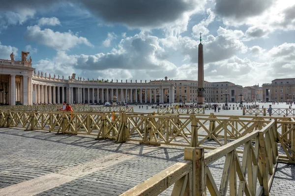 Almost Empty Peters Square Vatican City Rome — Stock Photo, Image