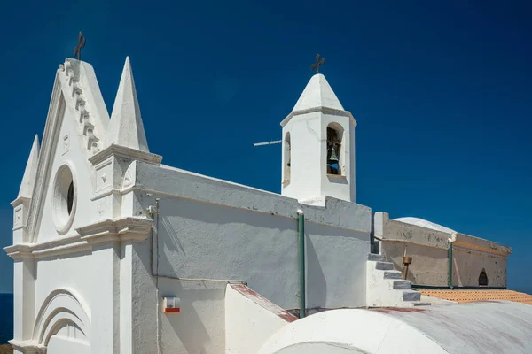 Berühmte Weiße Kirche Von Capo Colonna — Stockfoto