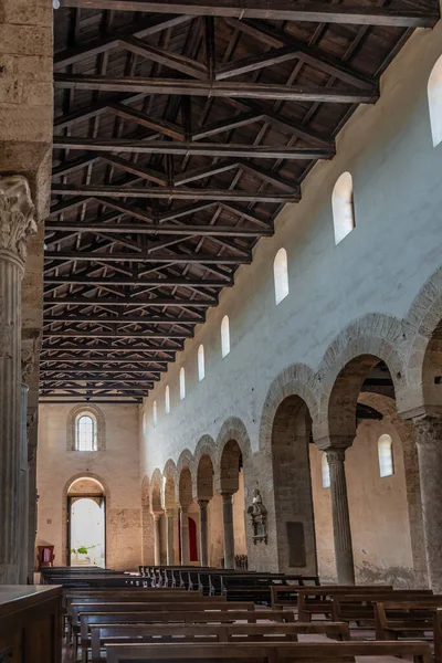 Innenraum Der Kathedrale Santa Maria Assunta Kleinen Dorf Gerace Süditalien — Stockfoto