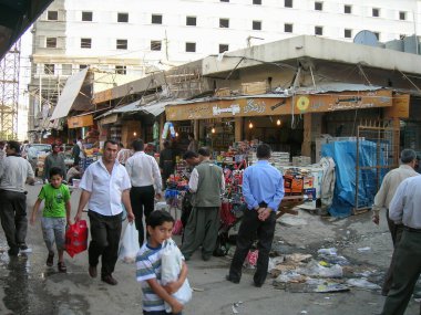 Daily life in Bazar and downtown of Erbil, Kurdistan, Northern Iraq           clipart