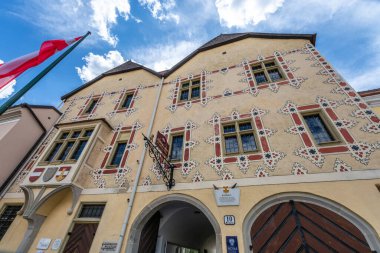 Perchtoldsdorf 'un Tarihi Townhall' ına (Rathaus) Bakınız 
