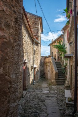 Groznjan köyü, Hırvatistan 'ın Istria bölgesi