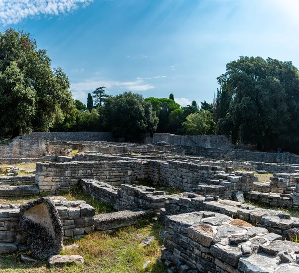 Ruínas Antiga Villa Romana Brijuni Também Conhecido Como Brioni National — Fotografia de Stock