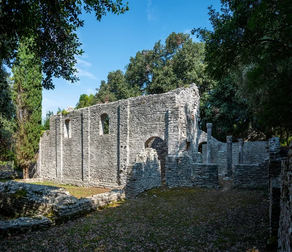 Church Ruins Brijuni Island Horvátország — Stock Fotó