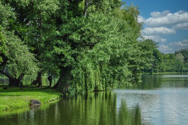 Viyana 'nın güneyindeki Royal Park Laxenburg' dan izlenimler. Habsburg Hanedanı 'nın eski yazlık evi.