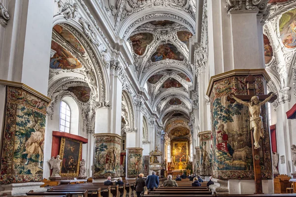 Impresiones Del Famoso Monasterio Kremsmuenster Alta Austria Vista Interior — Foto de Stock