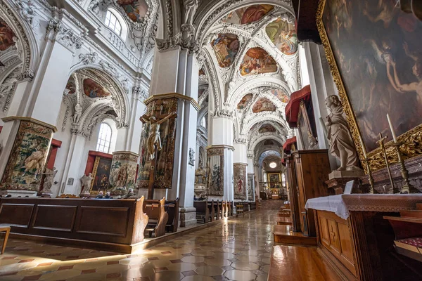Impresiones Del Famoso Monasterio Kremsmuenster Alta Austria Vista Interior — Foto de Stock