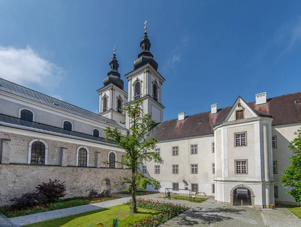 Wrażenia Słynnego Klasztoru Kremsmuenster Górnej Austrii — Zdjęcie stockowe