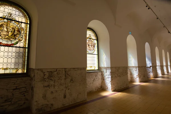 Внутренний Вид Бенедиктинского Монастыря Ламбахе Верхняя Австрия — стоковое фото