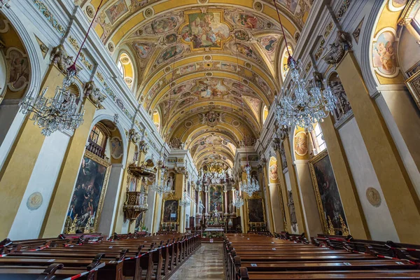 Vista Interior Del Monasterio Benedictino Lambach Alta Austria — Foto de Stock