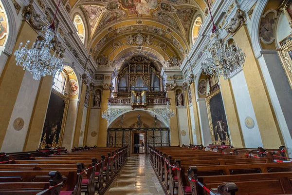 Vista Interior Del Monasterio Benedictino Lambach Alta Austria — Foto de Stock