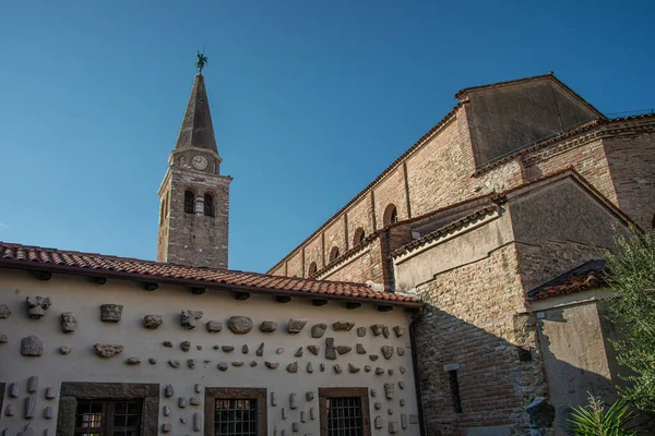 Basilika Sant Eufemia Und Croce Del Patriarcato Gradese Campo Dei — Foto Stock