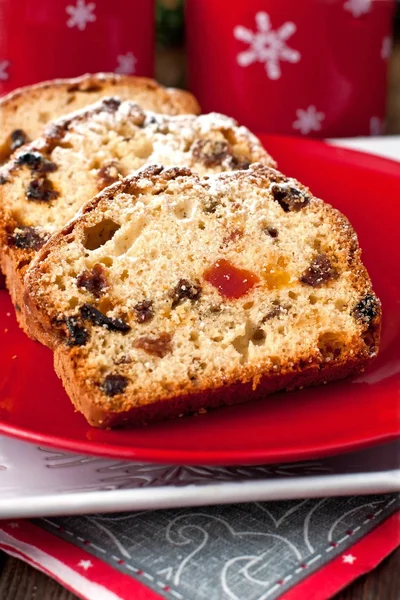 Gâteau de Noël aux épices et fruits secs — Photo