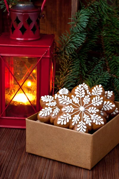 Biscoitos de gengibre de Natal — Fotografia de Stock