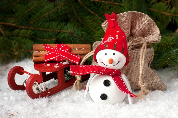 Christmas still life with bright symbols — Stock Photo, Image