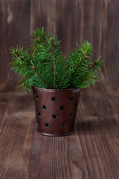 Fondo de Navidad con ramas de abeto —  Fotos de Stock