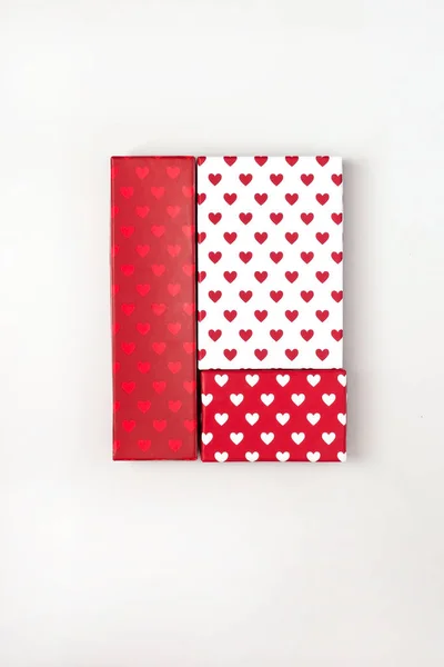 Gift wrapping collection.  Valentine's day, wedding or birthday  concept — Stock Photo, Image