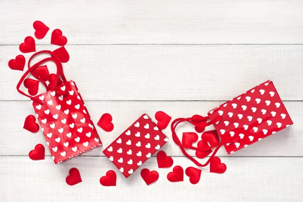 Geschenkpapiersammlung. Valentinstag, Hochzeit oder Geburtstag — Stockfoto