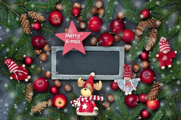 Elegante Carta Sfondo Natale Classico Vacanze — Foto Stock