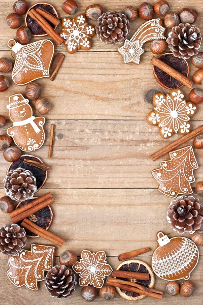 Vánoční Čas Složení Cookies — Stock fotografie