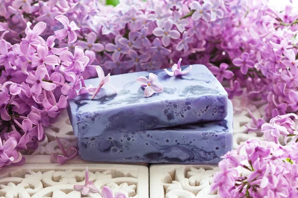 Spa Still Life Handmade Soap Spa Treatments Skin Care Concept — Stock Photo, Image