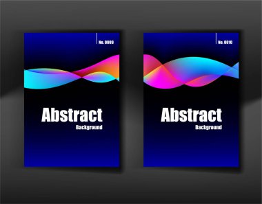 Soyut Su Rengi kapağı yıllık raporu veya Broşür tasarım şablonu ve kitabı. Vektör illüstrasyonu