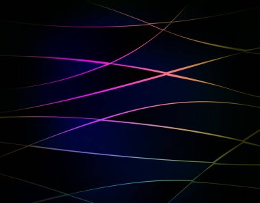 Sarı kıvrımlı siyah arkaplan.