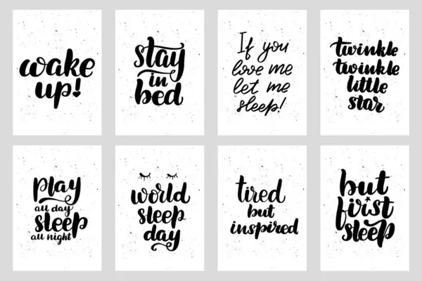 Sladké roztomilé ručně kreslené inspirační pohlednice typografie — Stockový vektor