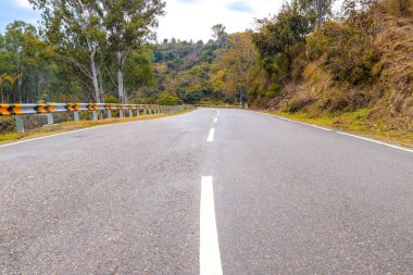Curve road on mountain in counteryside in India