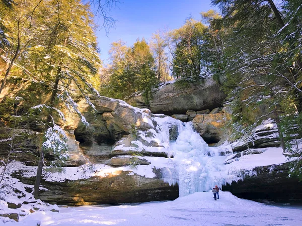 Cedar Falls Water Fall in winter